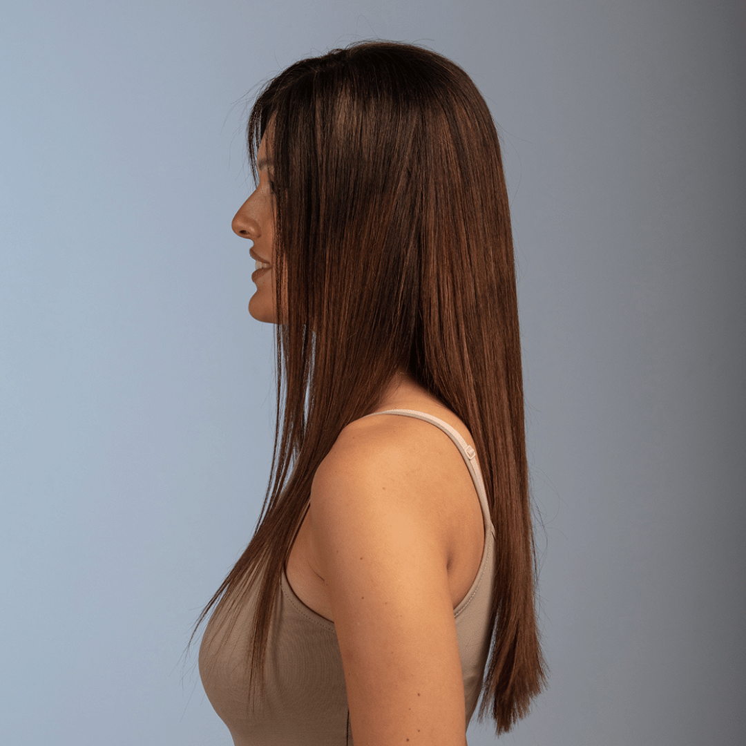 Dido: Ίσια Φυσική Περούκα  - Καστανή MACO HAIR SYSTEMS