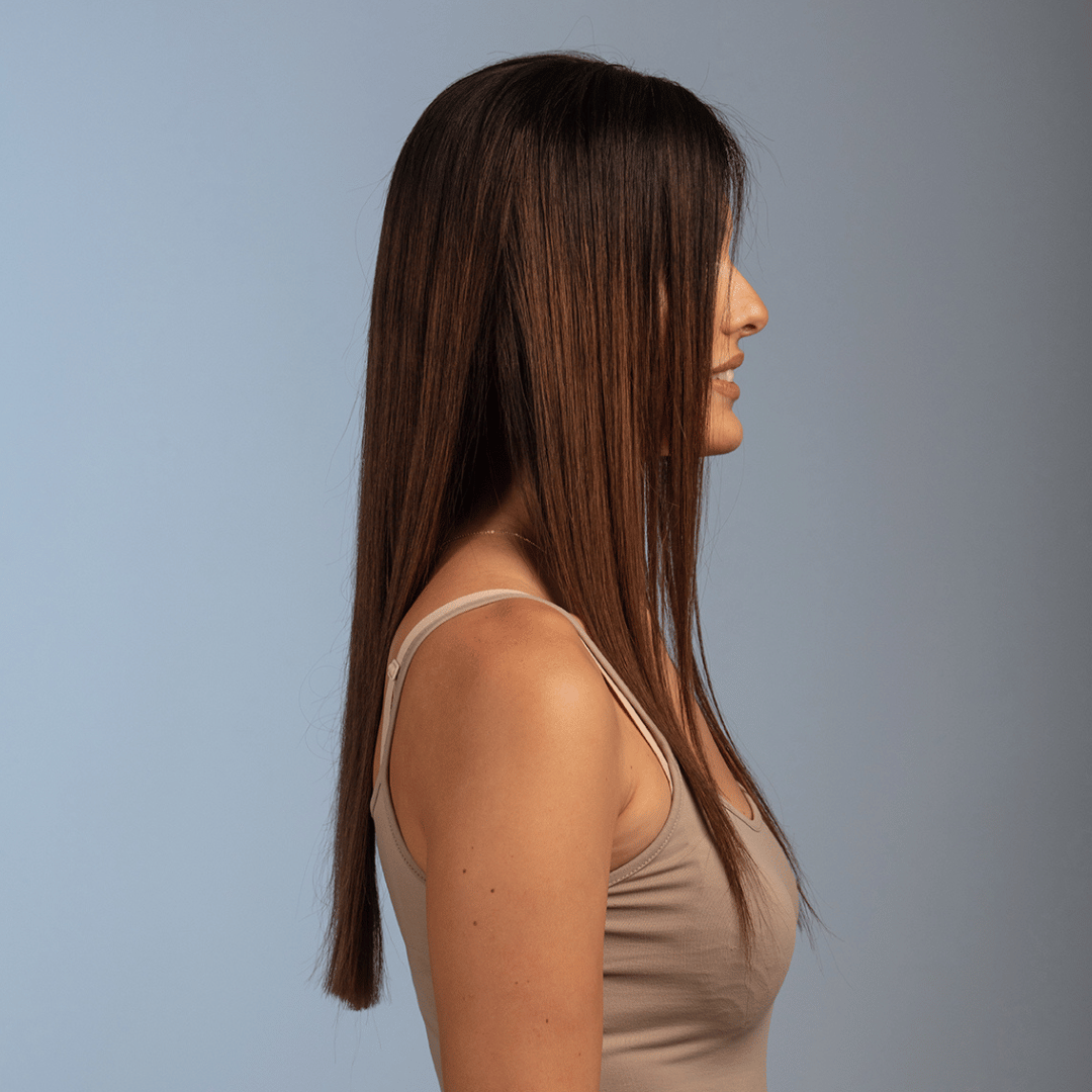 Dido: Ίσια Φυσική Περούκα  - Καστανή MACO HAIR SYSTEMS