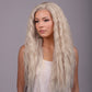 Kim: Μακριά Περουβιανή - Silver Αόρατη Περούκα MACO HAIR SYSTEMS