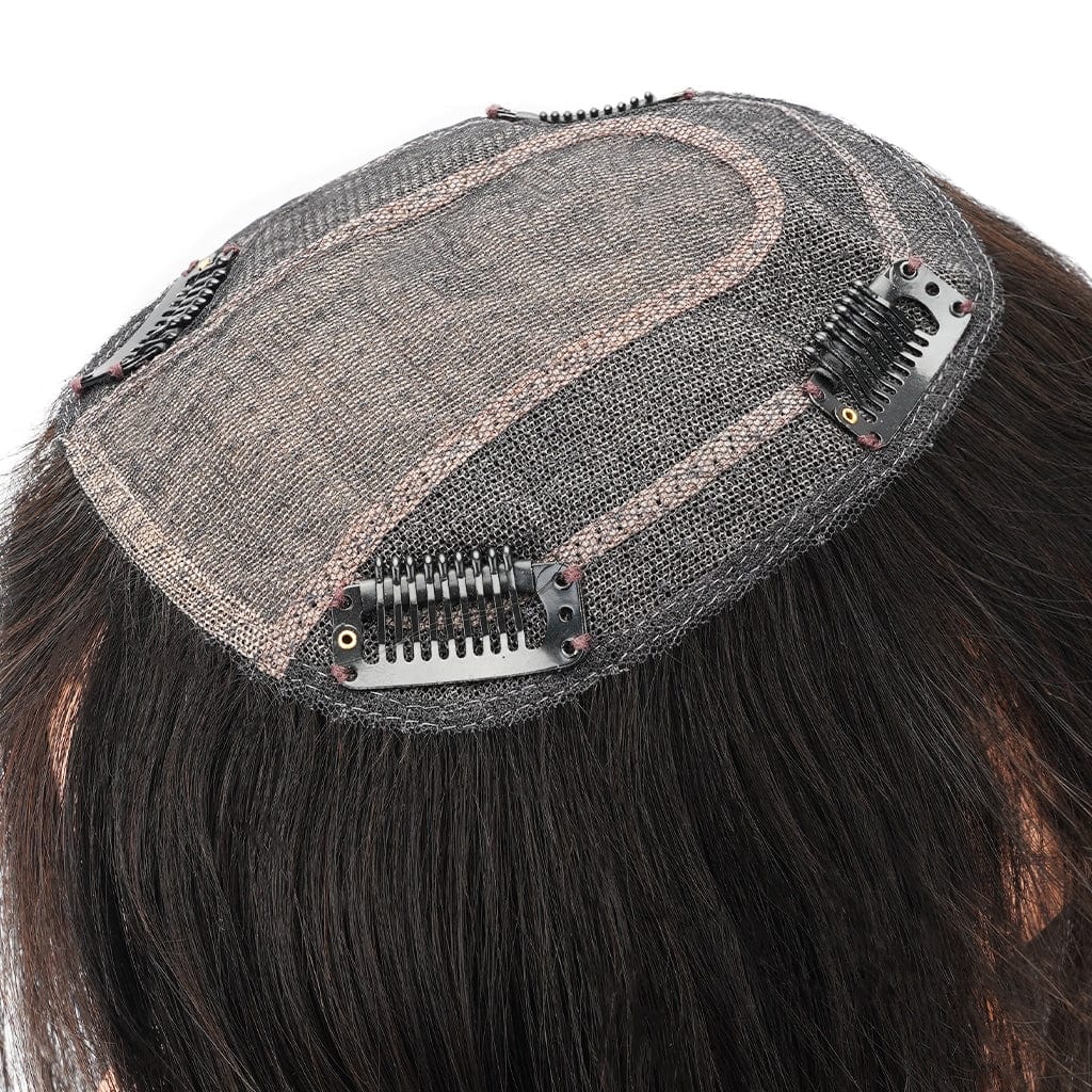 Luxury Silk Top Hair Topper 12x14εκ. Καστανό Σκούρο MACO HAIR SYSTEMS